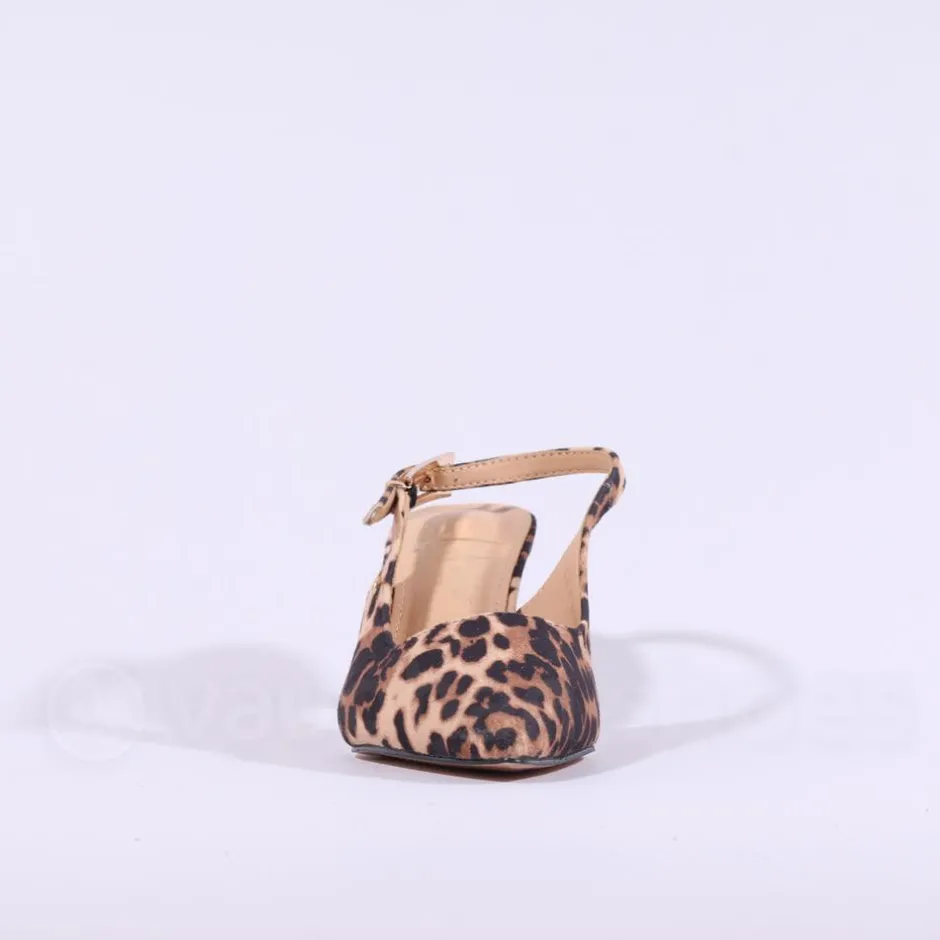 Women Una Healy Dust My Broom Heel Slingback - Leopard Print