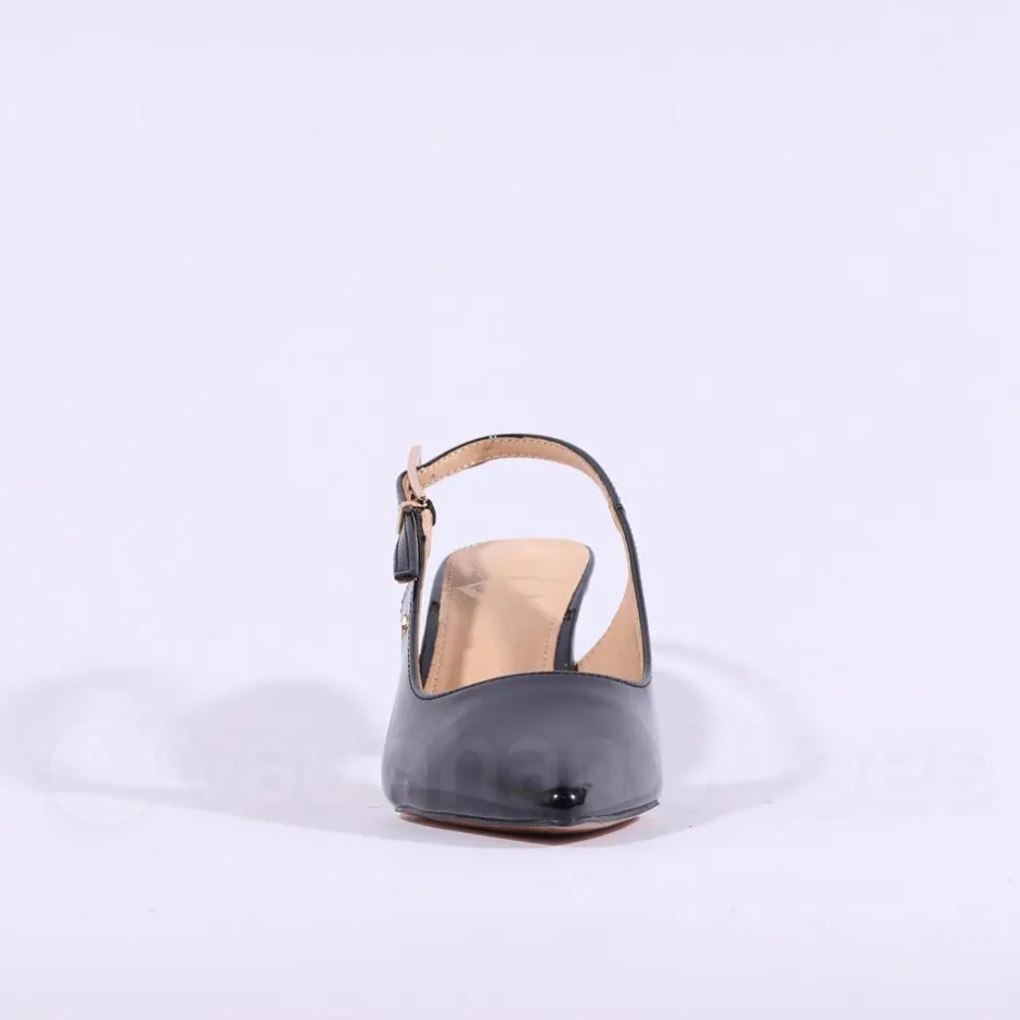Women Una Healy Dust My Broom Heel Slingback - Black Patent