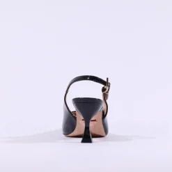 Women Una Healy Dust My Broom Heel Slingback - Black Patent