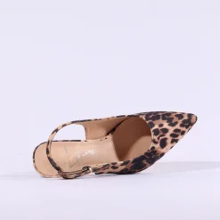 Women Una Healy Dust My Broom Heel Slingback - Leopard Print