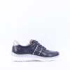 Women Caprice Edith Side Panel Comfort Shoe - Dark Blue
