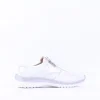 Women Caprice Edith Side Zip Comfort Shoe - White Silver