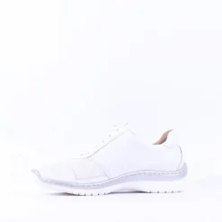 Women Caprice Edith Side Zip Comfort Shoe - White Silver