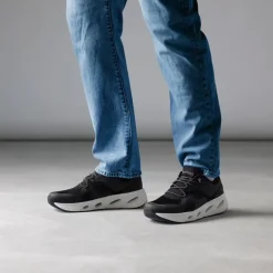 Ten Haag Men Elastic Lace Trainer - Black