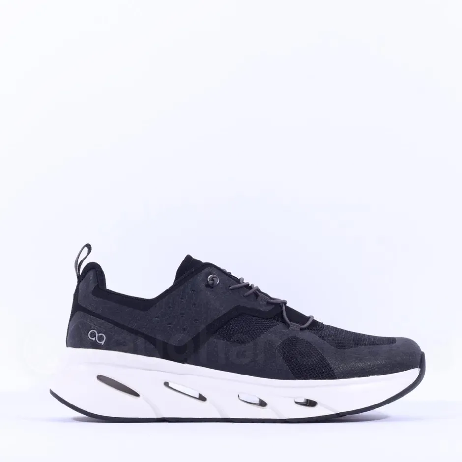Ten Haag Men Elastic Lace Trainer - Black