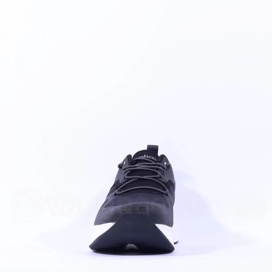Ten Haag Men Elastic Lace Trainer - Black