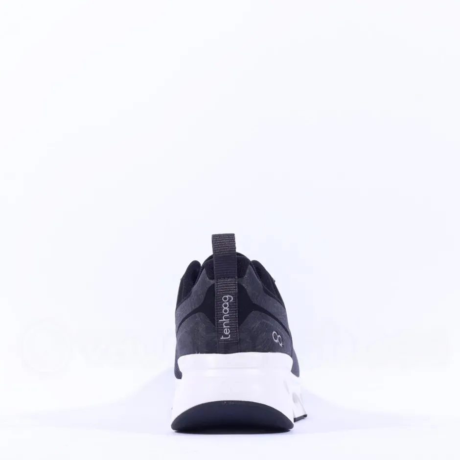 Ten Haag Men Elastic Lace Trainer - Black