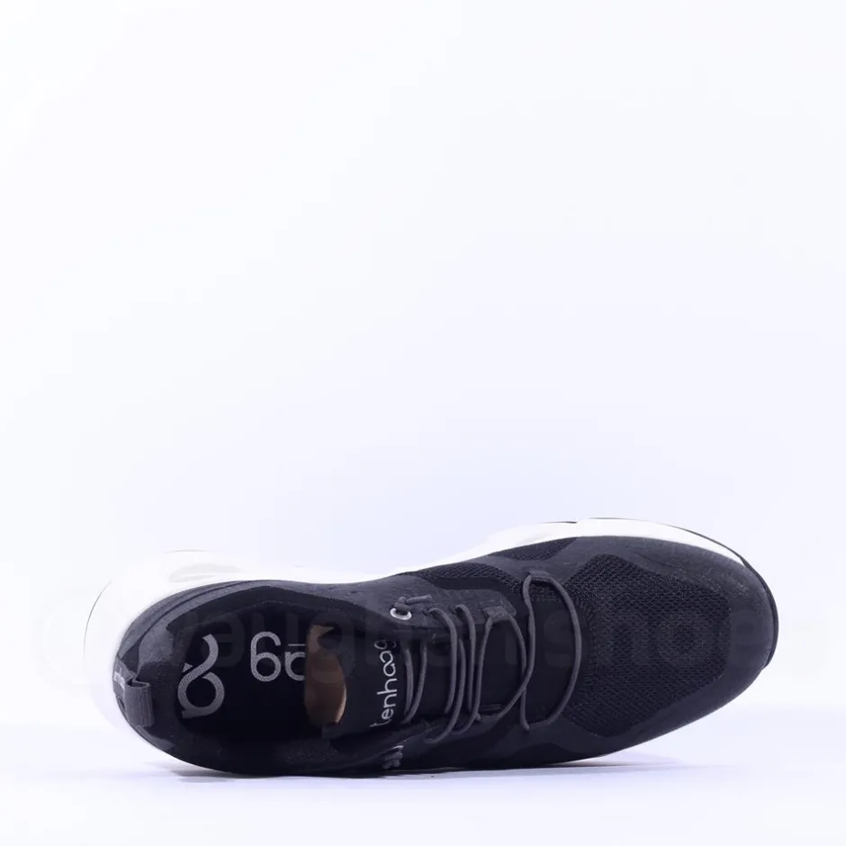 Ten Haag Men Elastic Lace Trainer - Black