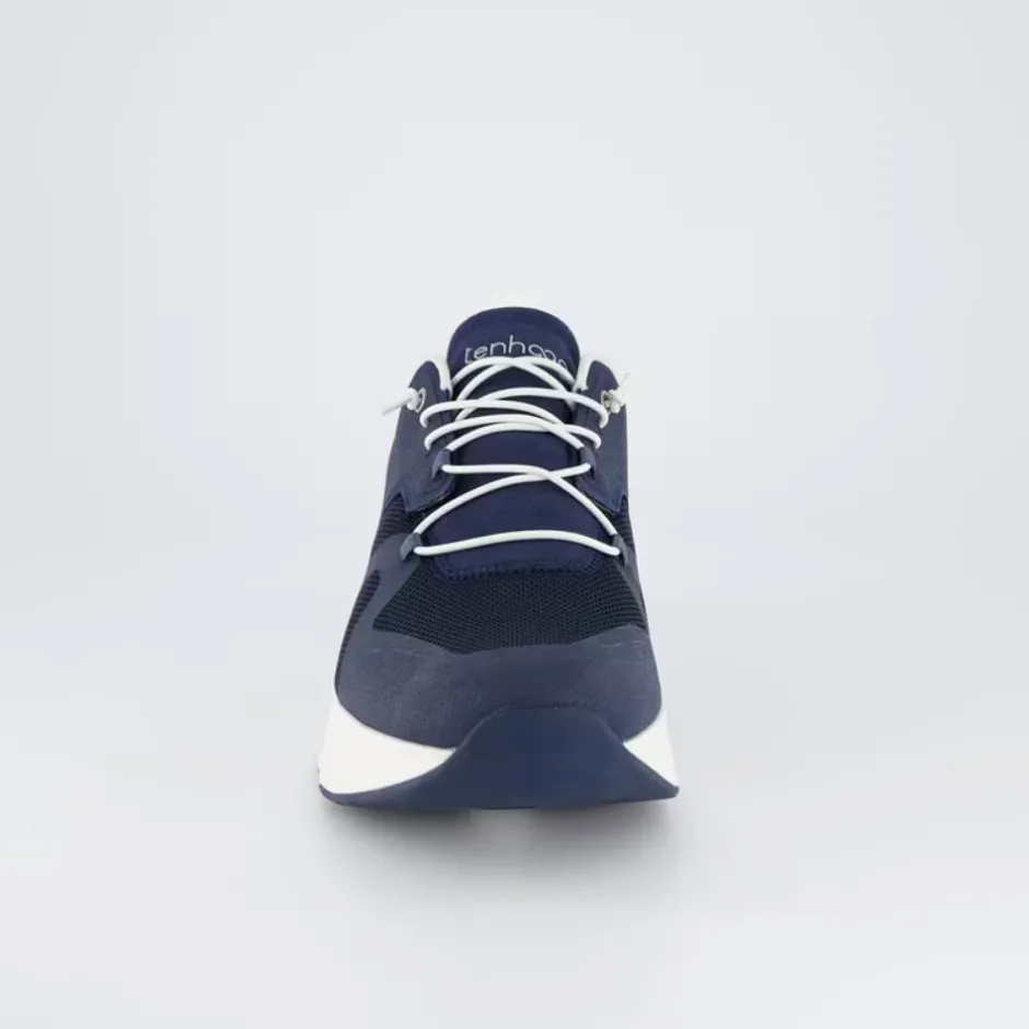 Ten Haag Men Elastic Lace Trainer - Ocean