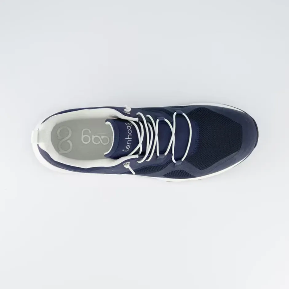 Ten Haag Men Elastic Lace Trainer - Ocean