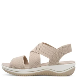 Women Jana Elasticated Strappy Sandal - Beige Gold