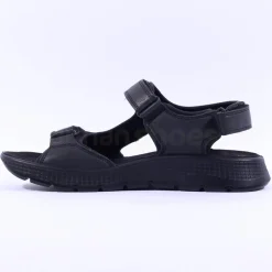 Ara Men Elio Wide Sporty Velcro Sandal - All Black