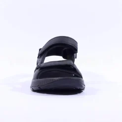 Ara Men Elio Wide Sporty Velcro Sandal - All Black