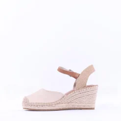 Women Tamaris Eloisee Closed Toe Espadrille - Nude Combi
