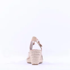 Women Tamaris Eloisee Closed Toe Espadrille - Nude Combi