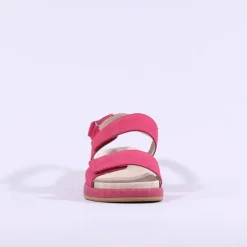 Women Caprice Elvana Low Slingback Sandal - Pink Nubuck