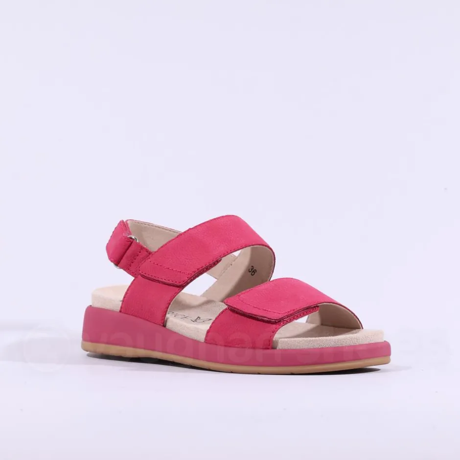 Women Caprice Elvana Low Slingback Sandal - Pink Nubuck