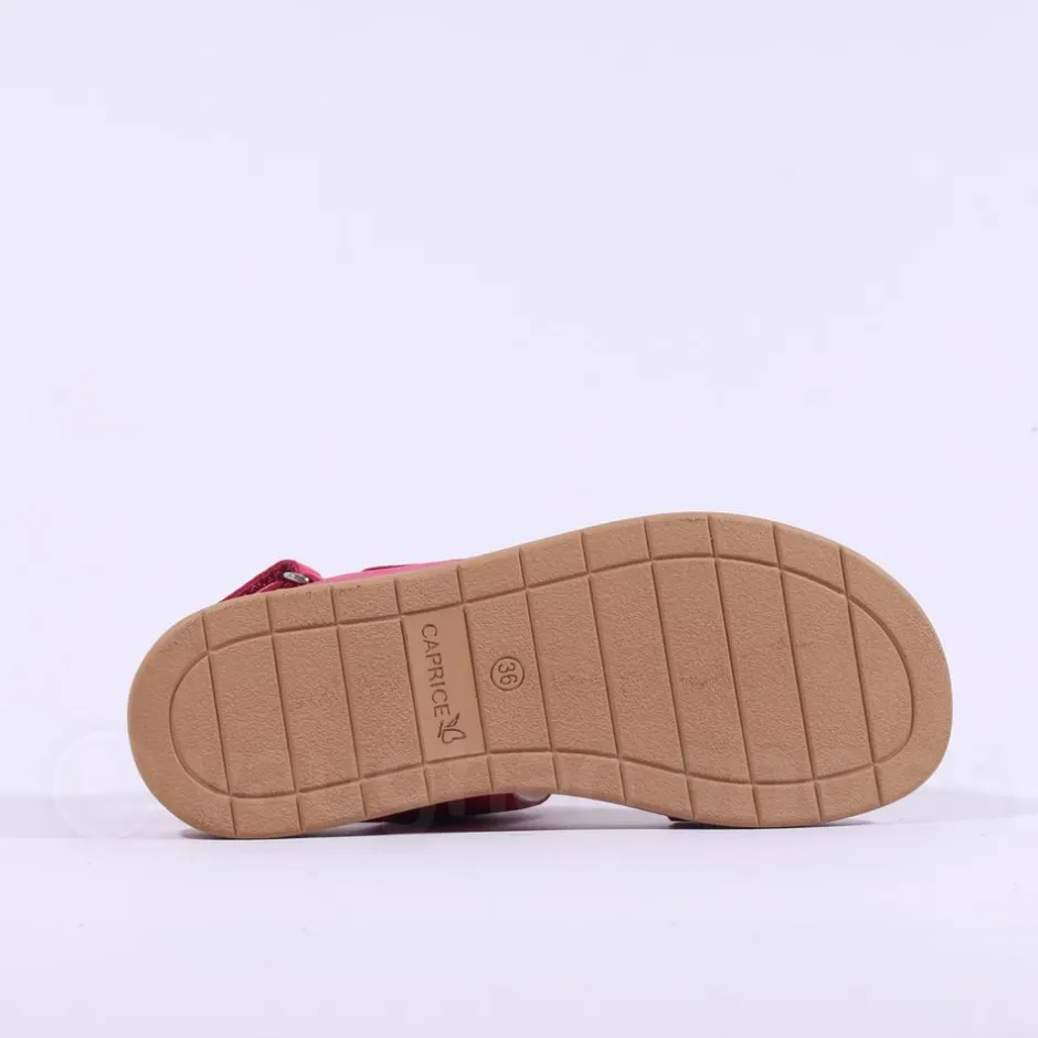Women Caprice Elvana Low Slingback Sandal - Pink Nubuck