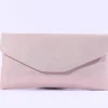 Le Babe Envelope Clutch Chain Handbag - Nude Shimmer