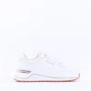 Women S.Oliver Erin Wedge Laced Trainer - White