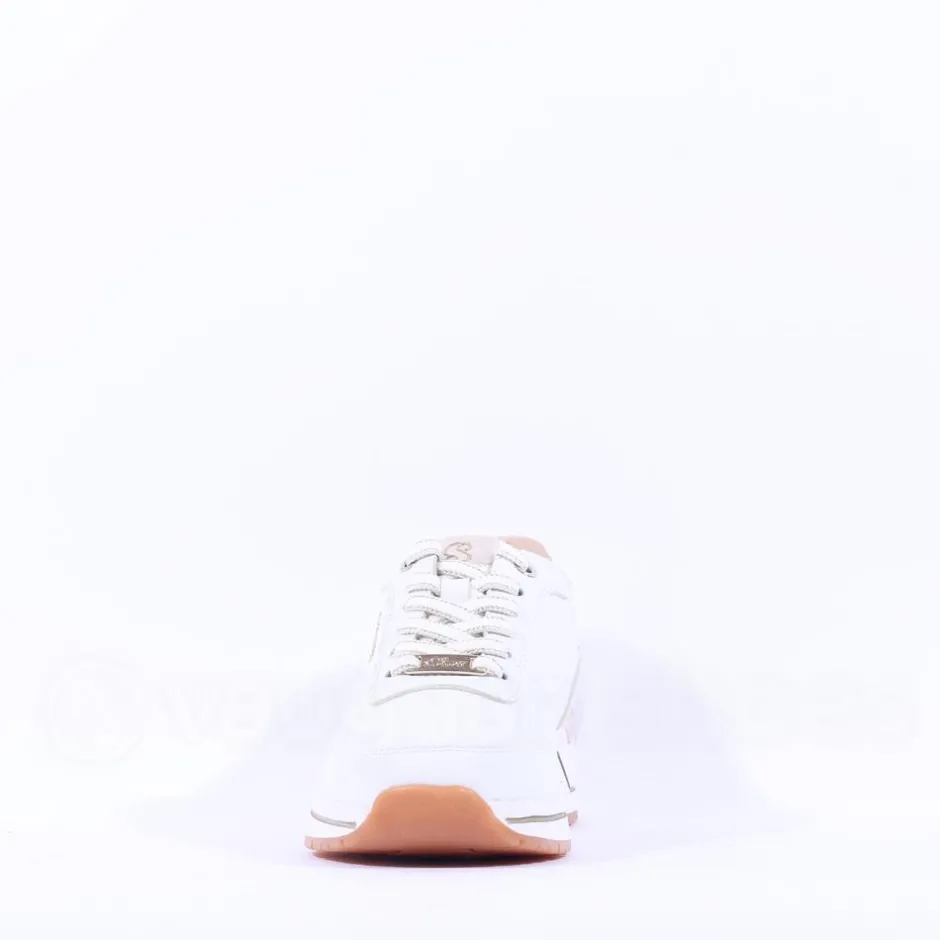 Women S.Oliver Erin Wedge Laced Trainer - White