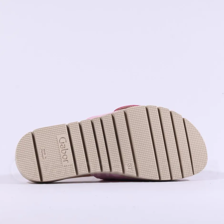 Women Gabor Everly Beaded Ring Velcro Mule - Soft Pink