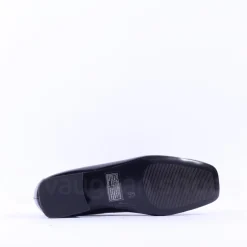 Women Caprice Evita Low Heel Link Shoe - Black Patent