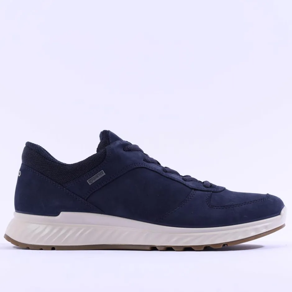 Women Ecco Women Exostride Goretex - Navy Nubuck