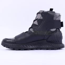 Ecco Men Exostrike Boot Velcro Straps - Black Grey