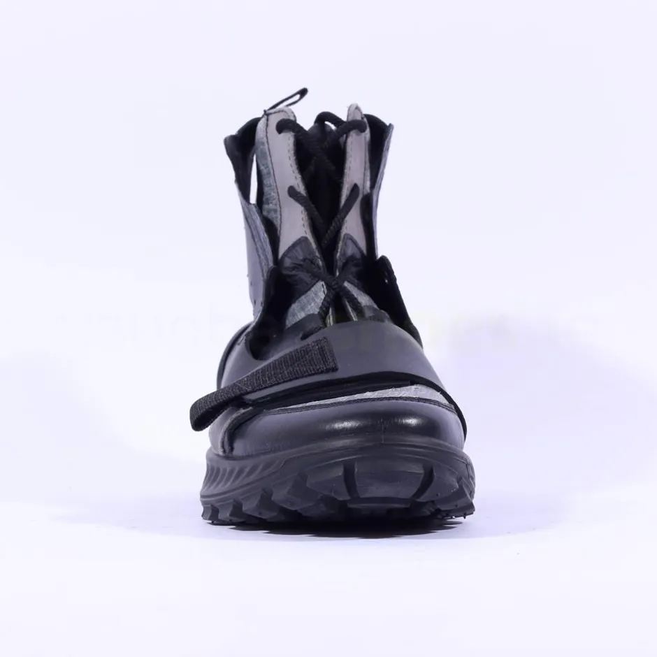 Ecco Men Exostrike Boot Velcro Straps - Black Grey