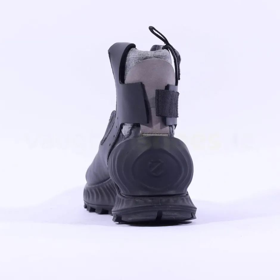Ecco Men Exostrike Boot Velcro Straps - Black Grey