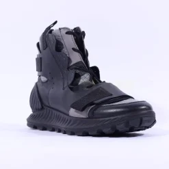 Ecco Men Exostrike Boot Velcro Straps - Black Grey