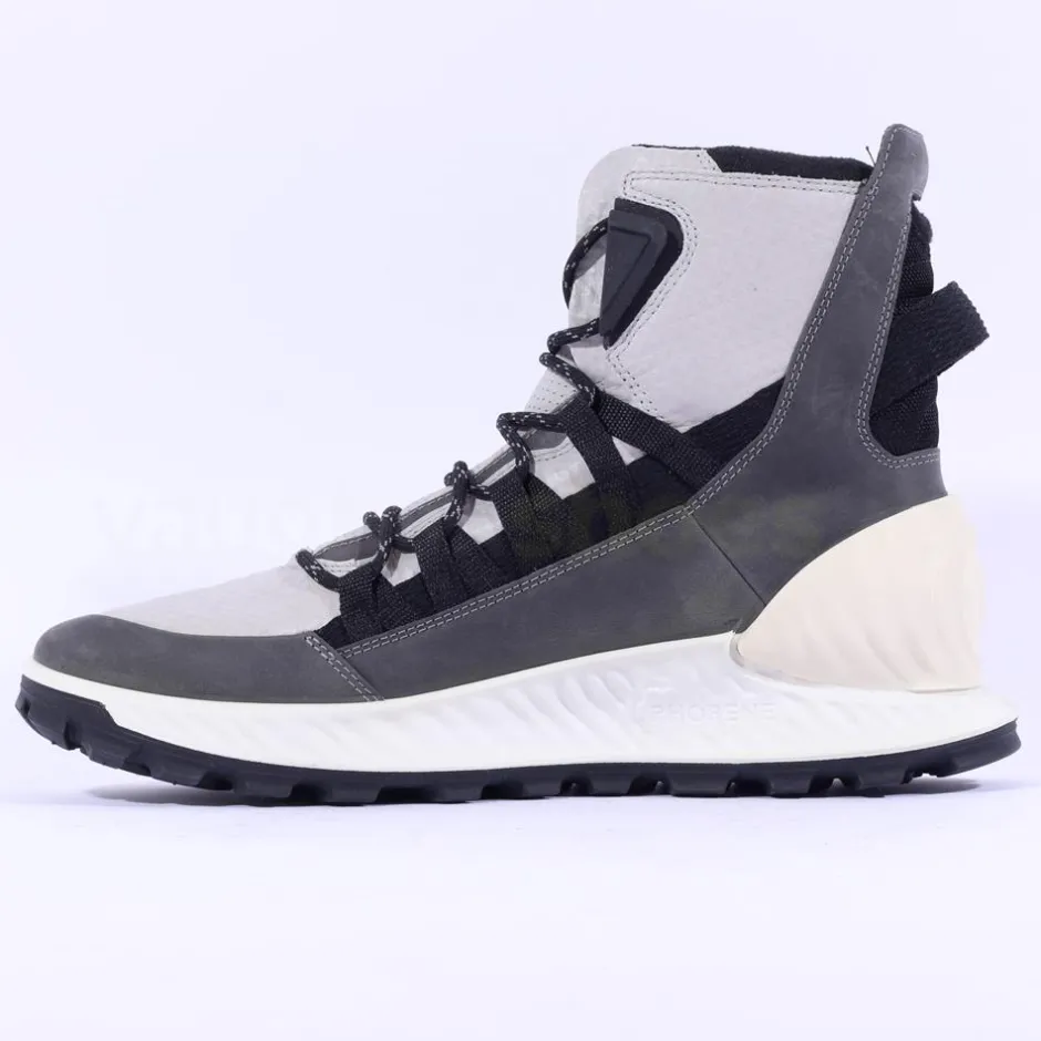 Ecco Men Exostrike Hydromax Boot - Grey Combi Leather