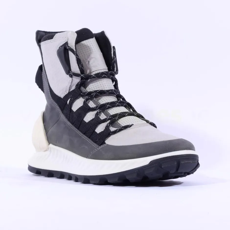 Ecco Men Exostrike Hydromax Boot - Grey Combi Leather