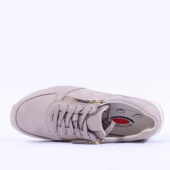 Women Gabor Fantastic Rolling Soft Twin Zip - Beige Shimmer