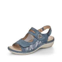 Women Remonte Filippa 2 Velcro Strap Sandal - Blue Combination