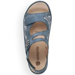 Women Remonte Filippa 2 Velcro Strap Sandal - Blue Combination