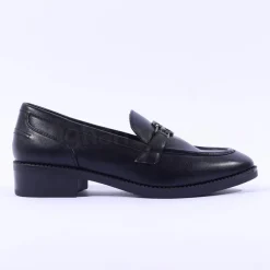 Women Tamaris Fjella Classic Slip On Loafer - Black Matte