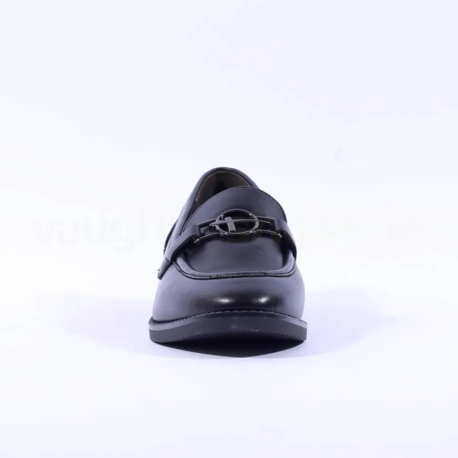 Women Tamaris Fjella Classic Slip On Loafer - Black Matte