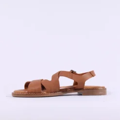 Women Oh My Sandals Flat Gladiator Sandal - Cognac