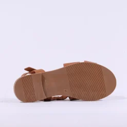 Women Oh My Sandals Flat Gladiator Sandal - Cognac