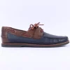 Anatomic Gel Floripa Boat Shoe - Navy Brown Combi