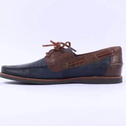 Anatomic Gel Floripa Boat Shoe - Navy Brown Combi
