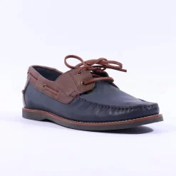 Anatomic Gel Floripa Boat Shoe - Navy Brown Combi