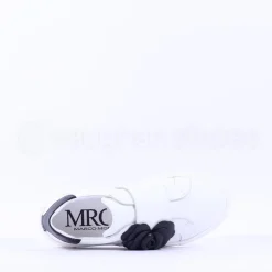 Women Marco Moreo Flower Brooch Low Trainer - White Black