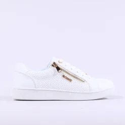 Women Tommy Bowe Ladies Flucher Sidezip Runner - White Gold