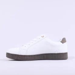 Women Tommy Bowe Ladies Flucher Sidezip Runner - White Brown