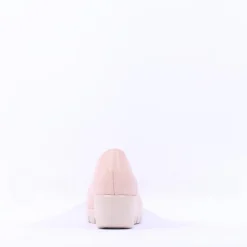Women Wonders Fly Classic Slip On Wedge - Nude Leather