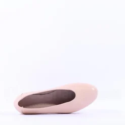 Women Wonders Fly Classic Slip On Wedge - Nude Leather