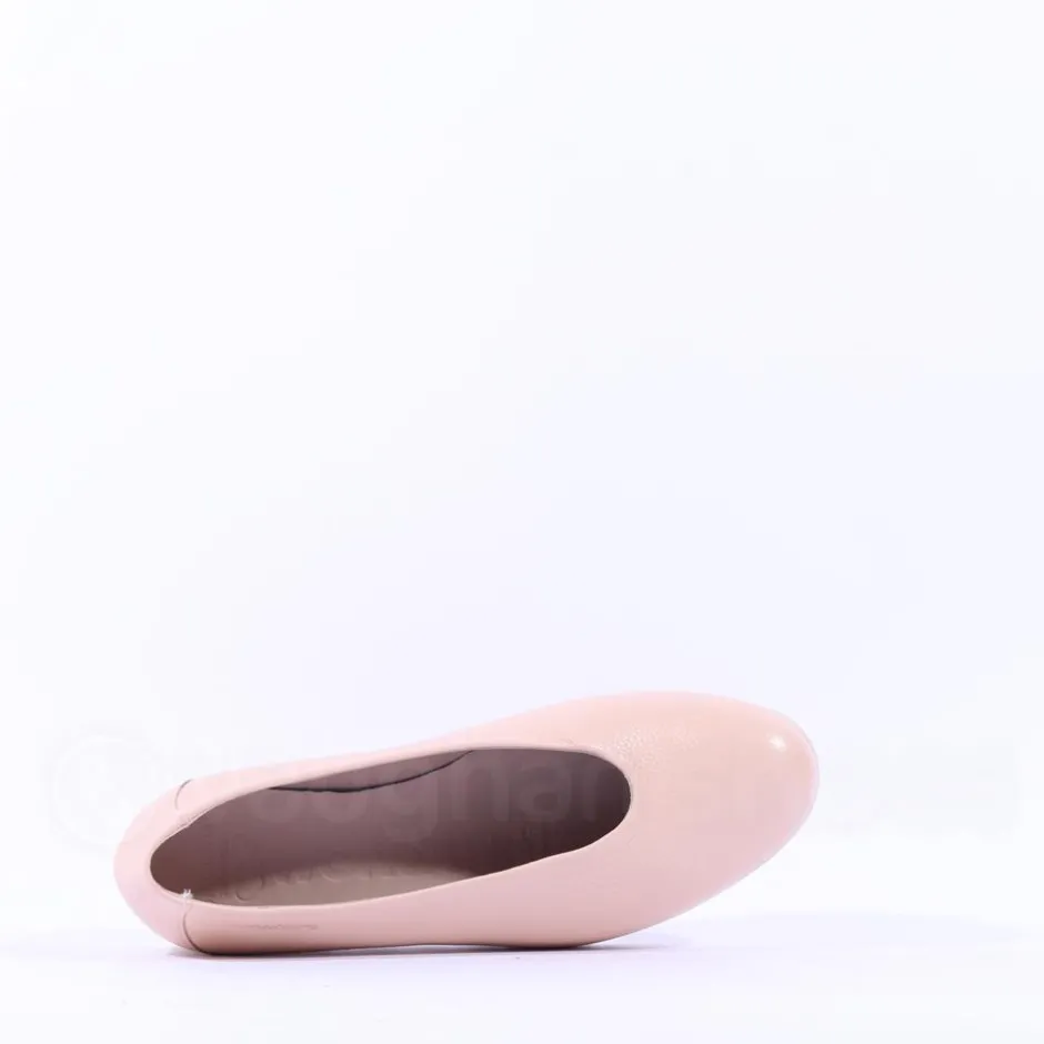 Women Wonders Fly Classic Slip On Wedge - Nude Leather